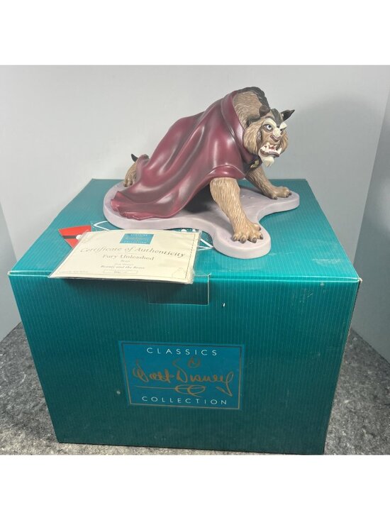 Disney Other - Walt Disney Fury Unleashed Classics Beauty & The Beast Rare 2004 #2241/4000 COA